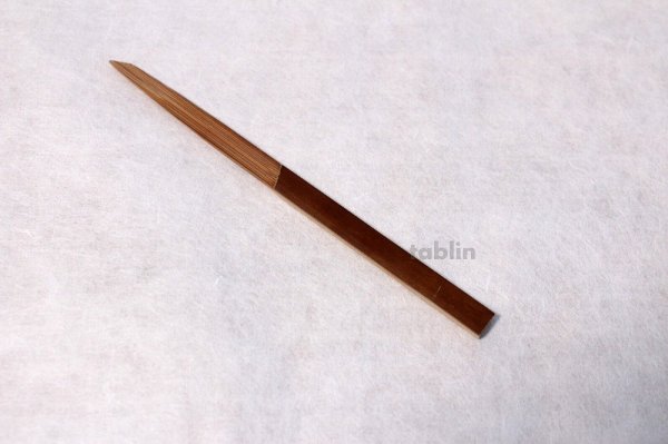 Photo1: Japanese Bamboo kashikiri Yasaburo Tanimura Suikaen Susu pick knife set of 5