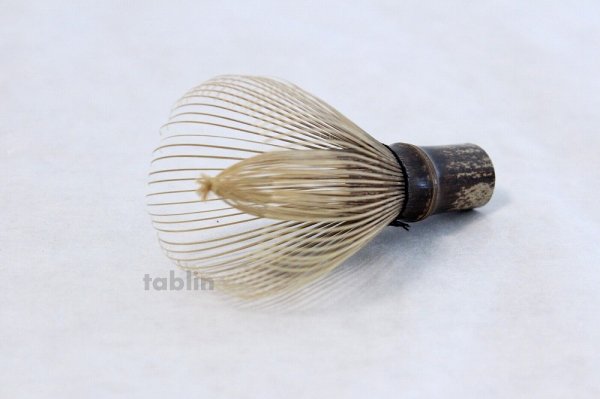 Photo4: Japanese Chasen Black Bamboo Whisk Shitiku Shin Yasaburo Tanimura of Suikaen