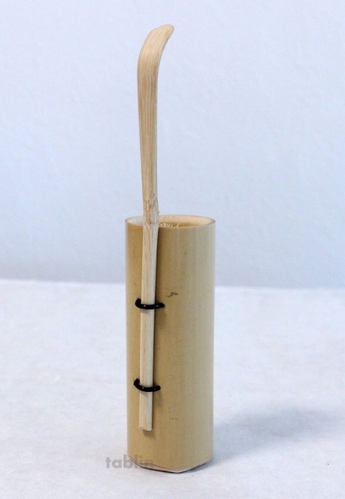 Other Images2: Japanese Chasen Bamboo Tea Whisk Spoon & Contain set Yasaburo Tanimura Suikaen
