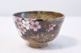 Photo3: Kutani porcelain tea bowl Kouhaku sakura tioshi chawan Matcha Green Tea Japanese (3)