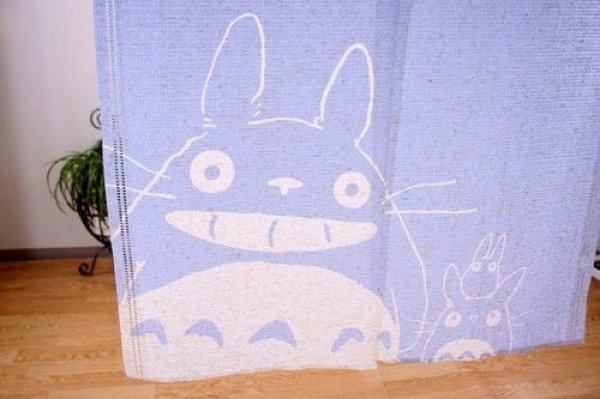 Photo2: Noren Japanese curtain My Neighbor Totoro firework 83cm x 150cm