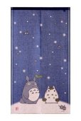 Photo1: Noren Japanese Curtain Doorway Room My Neighbor Totoro Snow da 83cm x 150cm F/S (1)