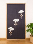 Photo2: Noren Japanese Curtain Doorway flower 85cm x 175cm (2)