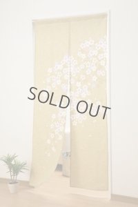 Noren Japanese Curtain Doorway Sakura cherry blossoms 85cm x 175cm