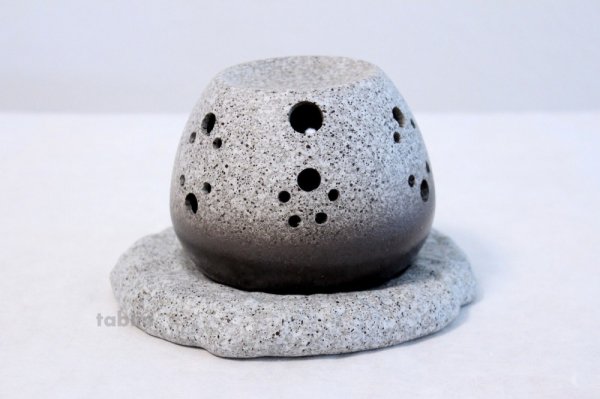 Photo2: Tokoname ware Japanese green tea aroma Tea Incense Burner Seki en