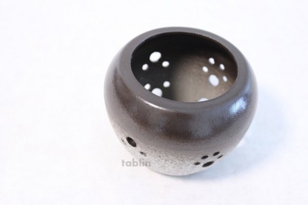 Photo4: Tokoname ware Japanese green tea aroma Tea Incense Burner Seki en