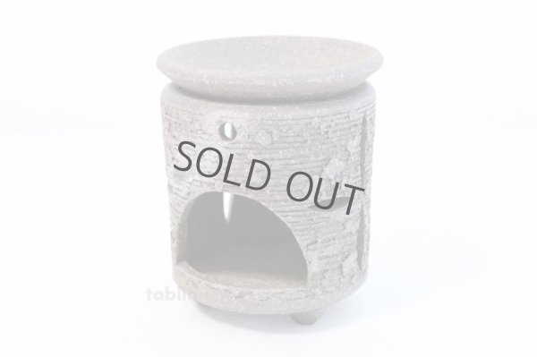 Photo2: Tokoname ware Japanese green tea aroma Tea Incense Burner Seki line
