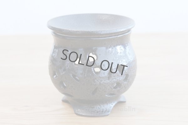 Photo3: Tokoname ware Japanese green tea aroma Tea Incense Burner