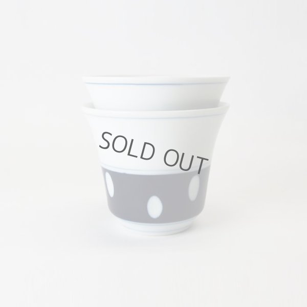 Photo5: Arita porcelain kyusu Japanese tea pot cup set retoro polka dots 325ml