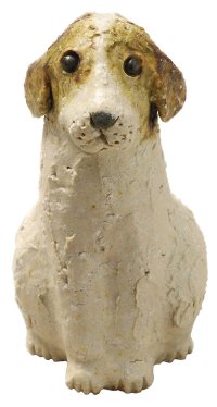 sit dog Shigaraki pottery Japanese doll L H14cm