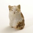 Photo3: sit cat neko Shigaraki pottery Japanese doll S H7.5cm