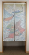 Photo4: Noren nm Japanese door curtain Ukiyoe Sengoku Samurai 85 x 150cm (4)