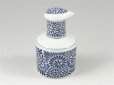 Photo1: Arita porcelain Japanese soy sauce pot bottle tako karakusa blue 200ml (1)