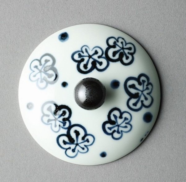 Photo2: Hasami Porcelain Glass Japanese tea pot Ume chirashi S type strainer 375ml