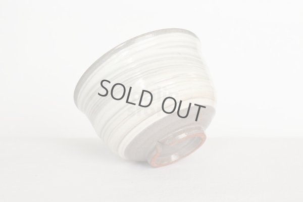 Photo3: Mino yaki ware Japanese tea bowl waritakadai hakeme chawan Matcha Green Tea 