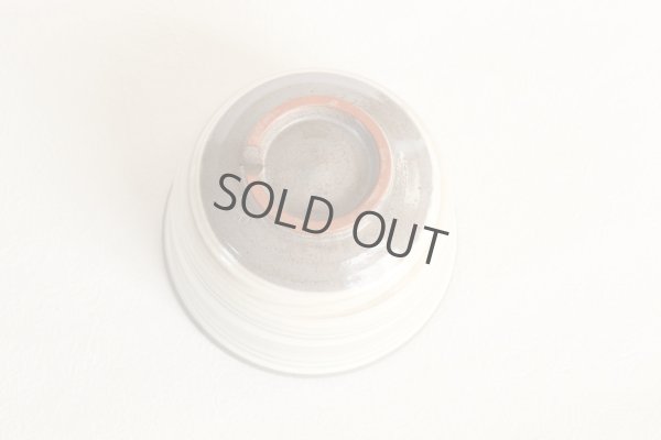 Photo6: Mino yaki ware Japanese tea bowl waritakadai hakeme chawan Matcha Green Tea 