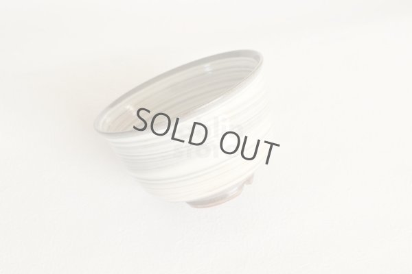 Photo7: Mino yaki ware Japanese tea bowl waritakadai hakeme chawan Matcha Green Tea 