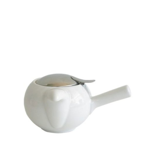 Photo2: Japanese ceramics Kyusu tea pot ZEROJAPAN white 230ml