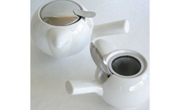 Photo3: Japanese ceramics Kyusu tea pot ZEROJAPAN white 230ml