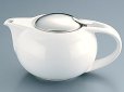 Photo1: Japanese ceramics tea pot ZEROJAPAN Saturn white 300ml S (1)