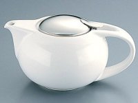 Japanese ceramics tea pot ZEROJAPAN Saturn white 300ml S