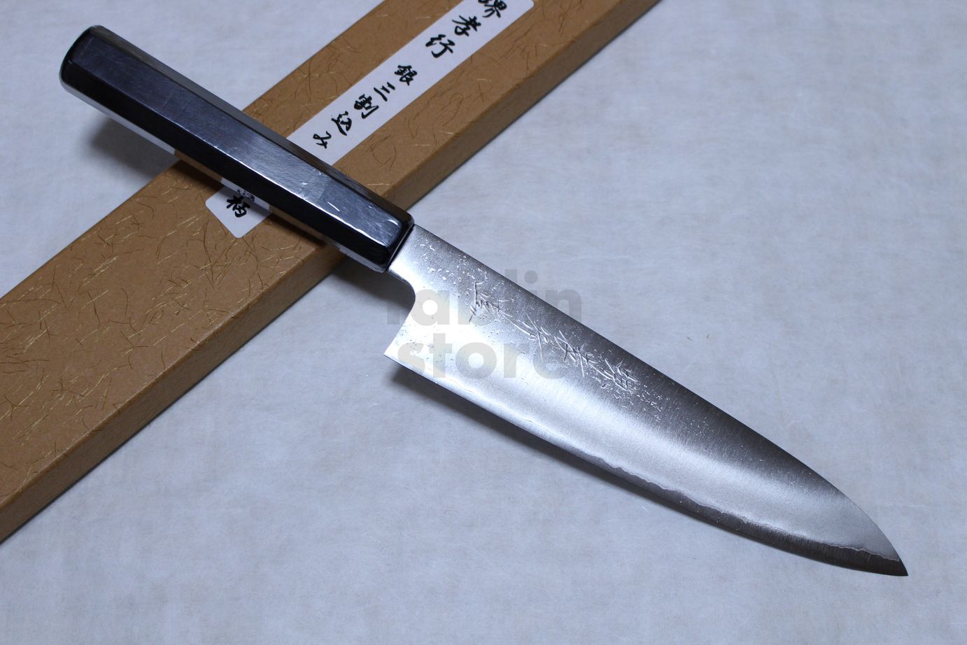 SAKAI TAKAYUKI Ginsan Ebony wood handle Japanese knife Silver-3 steel any t...