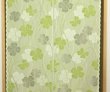 Photo3: Noren Japanese Curtain Doorway NM SD green clover 85 x 150 cm   (3)