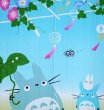 Photo4: Noren Japanese Curtain Doorway NM SD My Neighbor Totoro summer 85 x 150 cm (4)