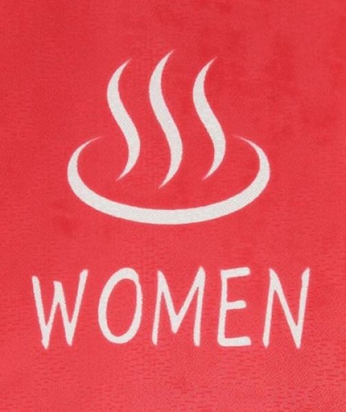 Photo2: Noren Japanese Curtain Doorway NM SD bathroom for woman red 85 x 150 cm (2)