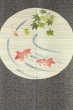Photo1: Noren Japanese Curtain Doorway NM SD tapestry goldfish kasure hand 85 x 150 cm  (1)