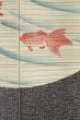 Photo3: Noren Japanese Curtain Doorway NM SD tapestry goldfish kasure hand 85 x 150 cm  (3)