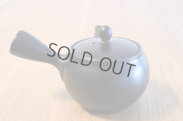Photo5: Tokoname yaki ware Japanese tea pot morimasa black ceramic tea strainer 360ml (5)