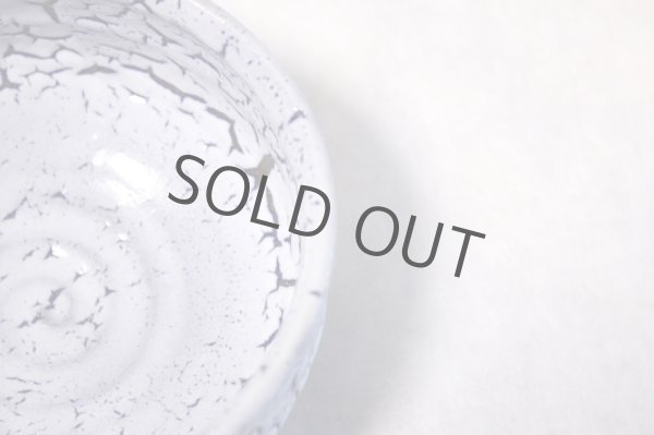 Photo5: Arita porcelain Japanese tea bowl Kairagi blue gap chawan Wan  (5)
