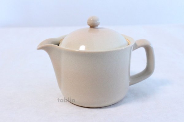Photo1: Hagi yaki ware Japanese tea pot Himetuti with stainless tea strainer 280ml (1)