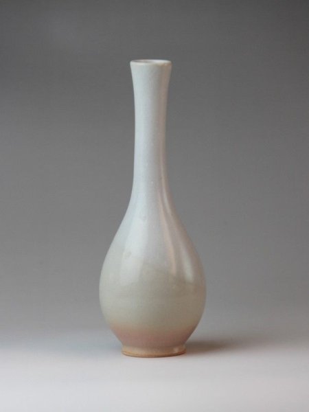 Photo1: Hagi yaki ware Japanese vase Yushokasei H 22cm (1)