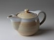 Photo13: Hagi yaki ware Japanese tea pot Maru with stainless tea strainer 480ml (13)