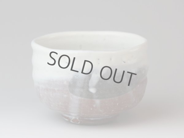 Photo5: Hagi yaki ware Japanese tea bowl white glaze raku Keizo chawan Matcha Green Tea  (5)