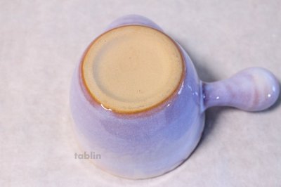 Photo3: Japanese tea pot cups set Hagi ware purple asagao pottery tea strainer 420ml
