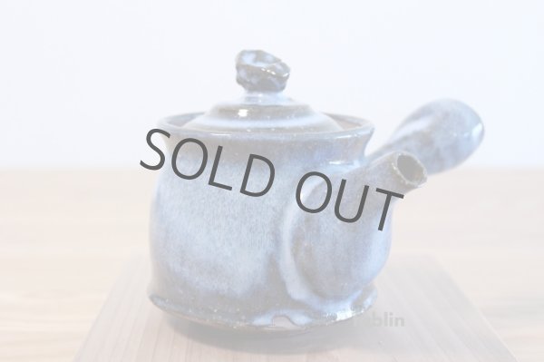Photo4: Hagi yaki ware Japanese tea pot cups set watatumi yu pottery tea strainer 400ml (4)