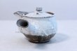 Photo2: Hagi yaki ware Japanese tea pot White kairagi Hana kyusu pottery tea strainer  (2)