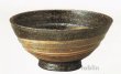 Photo5: Shigaraki pottery Japanese tea bowl Hakeme hira chawan Matcha Green Tea  (5)