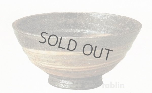 Photo5: Shigaraki pottery Japanese tea bowl Hakeme hira chawan Matcha Green Tea  (5)