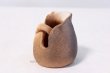 Photo4: Shigaraki pottery Japanese small vase tebukuro flower H 8.5cm (4)