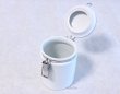 Photo5: Tea Caddy Japanese tea container ZERO JAPAN ceramics 100g white (5)