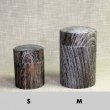 Photo4: Tea Caddy wooden fired wood tea container made from natural wood size:S (4)