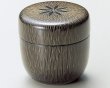 Photo2: Tea Caddy Japanese Natsume Echizen Urushi lacquer Matcha container gold brush  (2)