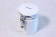 Photo4: Tea Caddy Japanese tea container ZERO JAPAN ceramics 100g white (4)