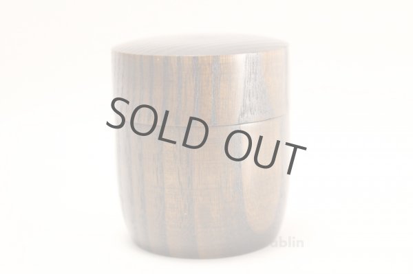 Photo4: Tea Caddy Japanese wood Matcha container Natsume natural wood size:30g (4)