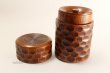 Photo4: Tea Caddy Japanese wood Daice tea container made from natural wood  (4)