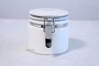 Photo3: Tea Caddy Japanese tea container ZERO JAPAN ceramics 50g white (3)